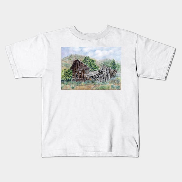 Old House. Kids T-Shirt by valentina9